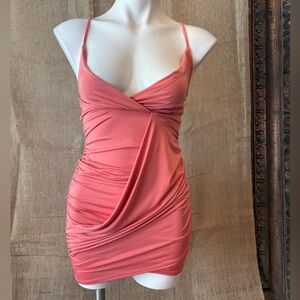 Chic Coral Mini Dress